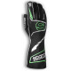 Състезателни ръкавици Sparco FUTURA с FIA (външен шев) черно/зелено