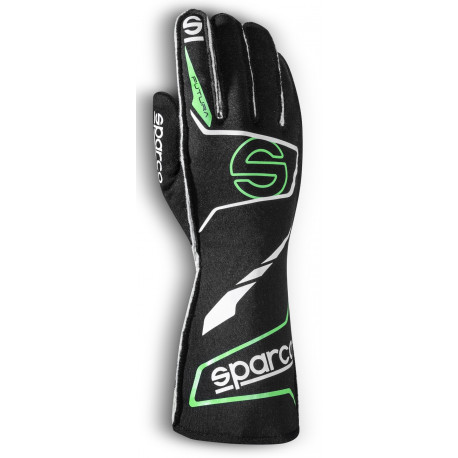Ръкавици Състезателни ръкавици Sparco FUTURA с FIA (външен шев) черно/зелено | race-shop.bg