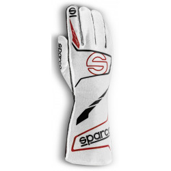 Състезателни ръкавици Sparco FUTURA с FIA (външен шев) бяло черни
