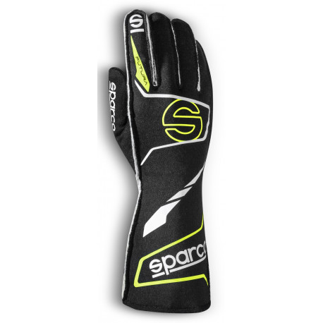 Ръкавици Състезателни ръкавици Sparco FUTURA с FIA (външен шев) черно/жълто | race-shop.bg