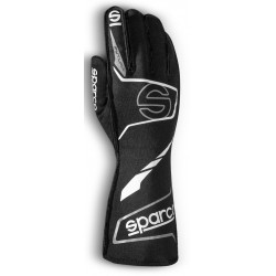 Състезателни ръкавици Sparco FUTURA с FIA (външен шев) Черно бяла
