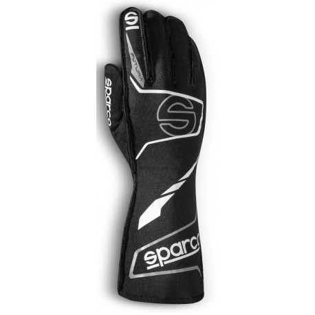Ръкавици Състезателни ръкавици Sparco FUTURA с FIA (външен шев) Черно бяла | race-shop.bg
