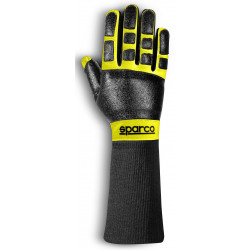 Ръкавици за механик Sparco R-TIDE MECA с FIA черно/жълто