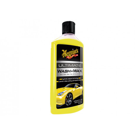 Washing Meguiars Ultimate Wash & Wax - луксозен, най-концентриран шампоан за кола с карнауба и полимери, 473 ml | race-shop.bg