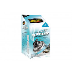 Meguiars Air ReFresher Odor Eliminator - New Car Scent - AC почистващ препарат + абсорбатор на миризми + освежител, нов аромат з