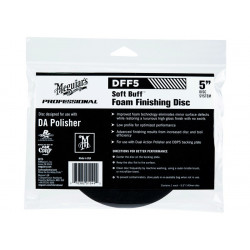Meguiars Soft Buff Foam Finishing Disc 5" - диск за довършителни работи и кола маска за DA полираща машина (мека), 5 инча