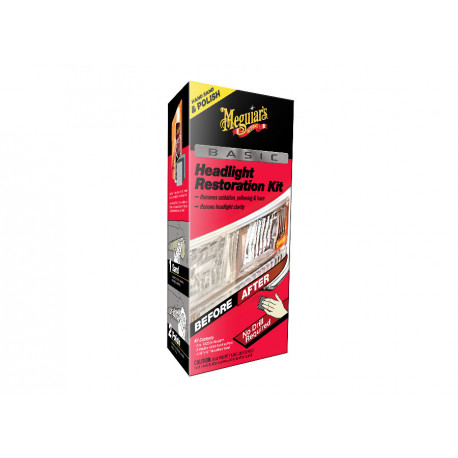 Autodetailing sets Meguiars Basic Headlight Restoration Kit - основен комплект за възстановяване на фарове | race-shop.bg