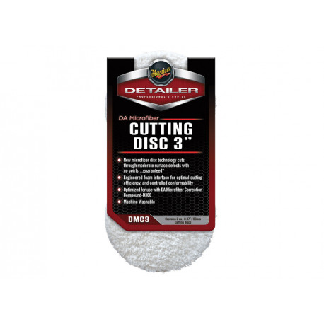 Аксесоари Meguiars DA Microfiber Cutting Disc 3" - Микрофибърен диск за полиране, 3-инча (2 броя) | race-shop.bg