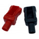Клеми за акумулатори RACES PVC ръкав за клема на батерията, чифт (червен+черен) - Typ 2 | race-shop.bg