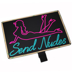 Светещ LED панел "Send Nudes"