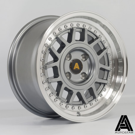 Алуминиеви джанти Autostar джантa Autostar Storm 15X8 4X100 67,1 ET25, Gunmetal | race-shop.bg