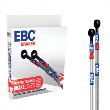 Спирачни дискове и накладки EBC Тефлонови плетени спирачни маркучи EBC brakes BLA2147-4L | race-shop.bg