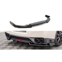 Централен заден сплитер + Flaps for Nissan GTR R35 Фейслифт