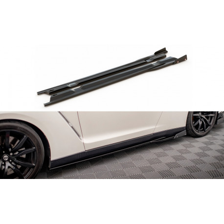 Бодикит и визуални аксесоари Странични прагове + Flaps Nissan GTR R35 Фейслифт | race-shop.bg