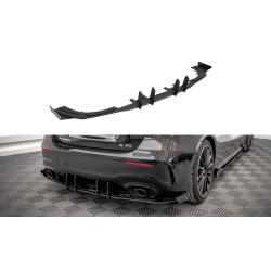 MAXTON DESIGN Street Pro заден дифузьор + клапи за Mercedes A35 AMG Hatchback Aero Pack W177, черен