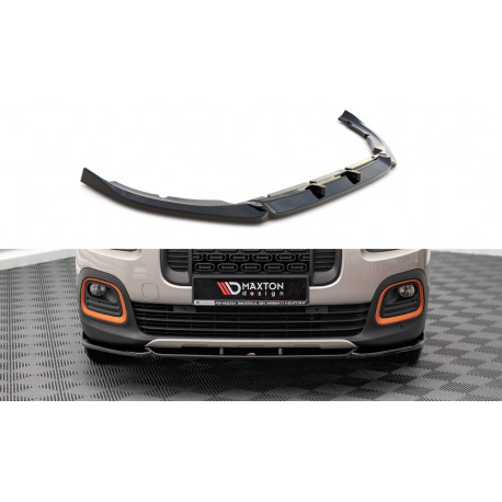 Бодикит и визуални аксесоари MAXTON DESIGN преден сплитер за Citroen Berlingo Mk3, гланц черен | race-shop.bg