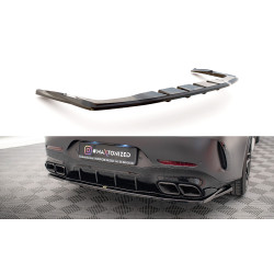 MAXTON DESIGN централен заден сплитер за Mercedes-AMG GT 63S 4-Door Coupe Aero (с вертикални ленти), гланц черен