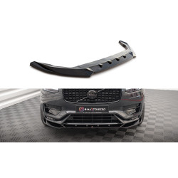 MAXTON DESIGN преден сплитер за Volvo XC90 R-Design Mk2 Facelift, гланц черен, V1