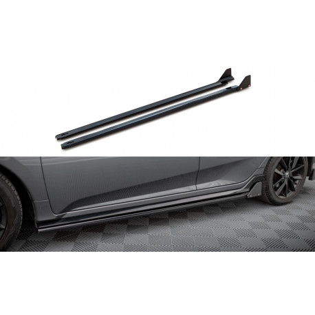 Бодикит и визуални аксесоари Странични прагове + Flaps Honda Civic Sport Mk 10 | race-shop.bg