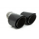 С два изхода Накрайник на ауспуха RACES CARBON 2x101mm, вход 76mm - Обгорен | race-shop.bg