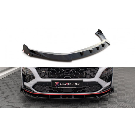 Бодикит и визуални аксесоари Преден сплитер V.2 + Flaps Hyundai Kona N Mk1 | race-shop.bg