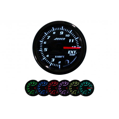 Уреди ADDCO 52мм, 7 цветове Уред ADDCO, температура на отработените газове, 7 цветове | race-shop.bg