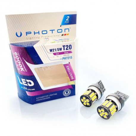 Крушки и ксенонови светлини PHOTON LED EXCLUSIVE SERIES W21W крушка 12V 21W WX3x16d CAN (2 бр.) | race-shop.bg