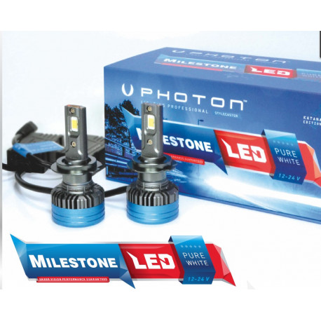 Крушки и ксенонови светлини PHOTON MILESTONE H7 LED крушки 12-24V 35W PX26d (2 бр.) | race-shop.bg
