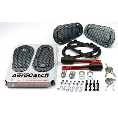 Шплентове за капаци Aerocatch - Шплентове за капаци заключващи се ,карбонов вид | race-shop.bg