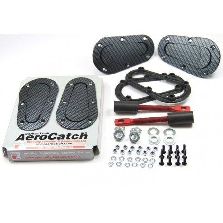 Шплентове за капаци Aerocatch - закопчалки закапак незаключващи се , карбонов вид | race-shop.bg