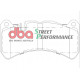 Спирачни дискове DBA ПРЕДНИ СПИРАЧНИ НАКЛАДКИ DBA Street Performance DB1845SP | race-shop.bg
