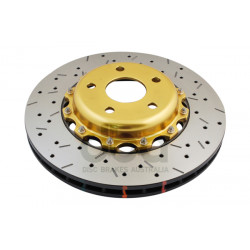 DBA 5000 series Crossed Drilled & Slotted 2-Piece Gold Hat DBA5000GLDXS (2 бр.)