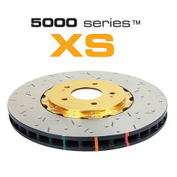 DBA 5000 series Crossed Drilled & Slotted 2-Piece Gold Hat DBA52321GLDXS (2 бр.)
