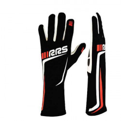 Състезателни ръкавици RRS Grip 2 с FIA (вътрешни шевове) червен / черен