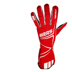Race gloves DYNAMIC 2 with FIA (inside stitching) red