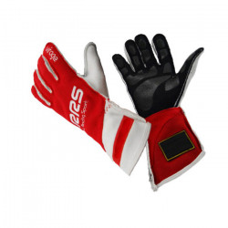 Състезателни ръкавици RRS Virage 2 FIA (външни шевове) червен