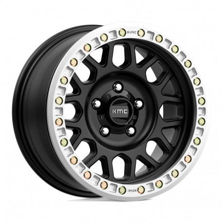 Алуминиеви джанти KMC KMC KM234 GRENADE DESERT BEADLOCK джанти 20x9 8x165.1 125.1 ET-12, Satin black | race-shop.bg