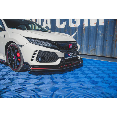 Бодикит и визуални аксесоари MAXTON DESIGN Racing Durability преден сплитер за Honda Civic X Type-R | race-shop.bg