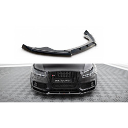 MAXTON DESIGN преден сплитер за Audi S5 / A5 S-Line 8T, гланц черен, V2
