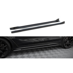 MAXTON DESIGN дифузьори за прагове на BMW X7 M-Pack G07 Facelift, гланц черен