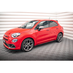 MAXTON DESIGN дифузьори за прагове на Fiat 500X Sport Mk1 Facelift, гланц черен