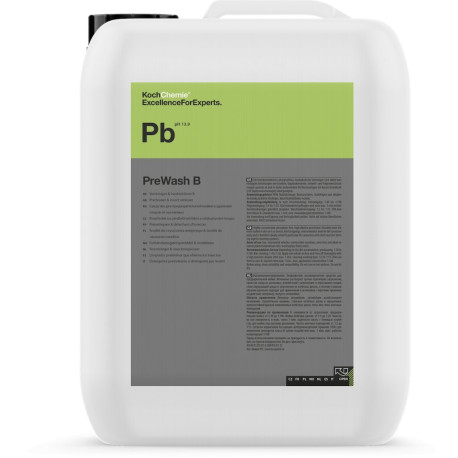 Washing Koch Chemie Prewash B (Pb) - Препарат за предварително почистване, препарат против насекоми 11KG | race-shop.bg