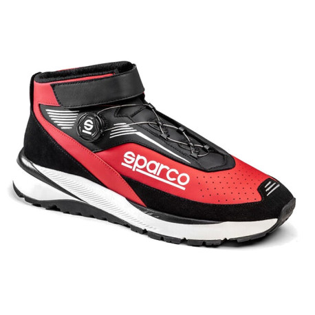 Work shoes FIA състезателни обувки Sparco CHRONO, черен/червен | race-shop.bg