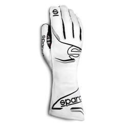 Race ръкавици Sparco ARROW+ с FIA (външен шев) бял