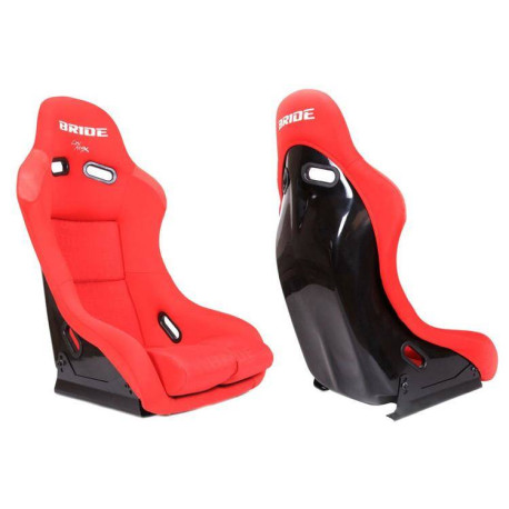 Спортни седалки без одобрение на FIA Спортна седалка GTR Bride Velvet червен | race-shop.bg