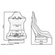 Спортни седалки без одобрение на FIA-регулируеми Спортна седалка CUGA Bride Velvet черен | race-shop.bg
