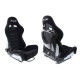 Спортни седалки без одобрение на FIA-регулируеми Спортна седалка SLIDE X3 suede черен S | race-shop.bg