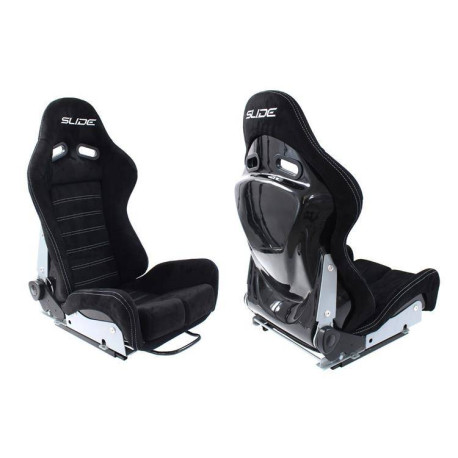 Спортни седалки без одобрение на FIA-регулируеми Спортна седалка SLIDE X3 suede черен S | race-shop.bg