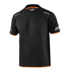 SPARCO Мъжка тениска - черно/оранжево