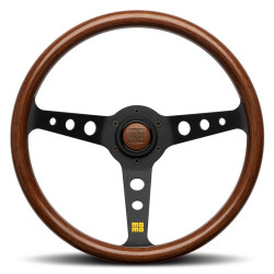Спортен волан с 3 спици MOMO MOD. 07 HERITAGE, 350мм, дърво, отстъп 72мм, кафяв/черен
